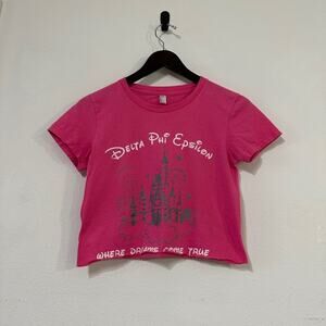 Delta Phi Epsilon Disney Cropped Tee